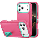 iPhone 17 Pro Max PEAK 3in1 Toughest Hybrid with Stand Cover Case - Teal/Hot Pink