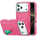 iPhone 17 Pro PEAK 3in1 Toughest Hybrid with Stand Cover Case - Teal/Hot Pink