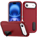 iPhone 17 Air PEAK 3in1 Toughest Hybrid with Stand Cover Case - Black/Red