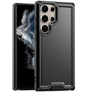Samsung Galaxy S22 Ultra Rank Tough Strong Modern Fused Hybrid Case Cover - Black