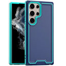 Samsung Galaxy S22 Ultra Rank Tough Strong Modern Fused Hybrid Case Cover - Blue