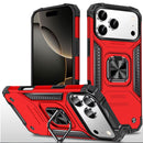iPhone 17 Pro Max Robust Magnetic Kickstand Hybrid Case Cover - Red