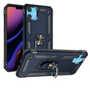 iPhone 15 Ring Magnetic Kickstand Hybrid Case Cover - Blue