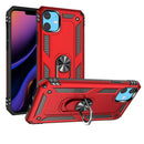 iPhone 15 Ring Magnetic Kickstand Hybrid Case Cover - Red