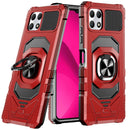 REVVL 7 5G Robotic Hybrid with Magnetic Ring Stand Case Cover - Red