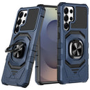 For Samsung s26 Ultra Robotic Hybrid with Magnetic Ring Stand Case Cover - Dark Blue