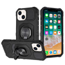 For Samsung s21 Ultra, s30 Ultra Robotic Hybrid with Magnetic Ring Stand Case Cover - Black