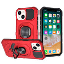 For Samsung s21 Ultra, s30 Ultra Robotic Hybrid with Magnetic Ring Stand Case Cover - Red