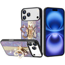 iPhone 17 Pro Max SPLENDID Diamond Glitter Ornaments Engraving Case Cover - Enchanted Butterfly Purple