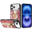 iPhone 17 Pro SPLENDID Diamond Glitter Ornaments Engraving Case Cover - Enchanted Butterfly Red