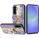 For Samsung Galaxy A37 SPLENDID Diamond Glitter Ornaments Engraving Case Cover - Enchanted Butterfly Purple