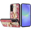 For Samsung Galaxy A37 SPLENDID Diamond Glitter Ornaments Engraving Case Cover - Enchanted Butterfly Red
