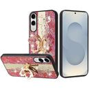 Samsung Galaxy s25 Edge SPLENDID Diamond Glitter Ornaments Engraving Case Cover - Enchanted Butterfly Red