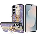 Samsung s26 Plus SPLENDID Diamond Glitter Ornaments Engraving Case Cover - Enchanted Butterfly Purple