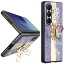 For Samsung Z Fold 8 Ultra SPLENDID Diamond Glitter Ornaments Engraving Case Cover - Enchanted Butterfly Purple