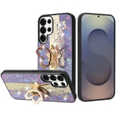 Samsung s26 Ultra SPLENDID Diamond Glitter Ornaments Engraving Case Cover - Enchanted Butterfly Purple