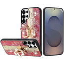 Samsung s26 Ultra SPLENDID Diamond Glitter Ornaments Engraving Case Cover - Enchanted Butterfly Red