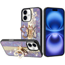 iPhone 17 SPLENDID Diamond Glitter Ornaments Engraving Case Cover - Enchanted Butterfly Purple