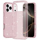 iPhone 17 Pro Max Glitter Ultra Thick 3mm Transparent Hybrid Case Cover - Pink