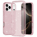 iPhone 17 Pro Glitter Ultra Thick 3mm Transparent Hybrid Case Cover - Pink