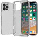 For iPhone 16 Pro Max 6.9 inch Glitter Ultra Thick 3mm Transparent Hybrid Case Cover - Smoke