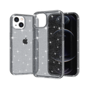 Transparent Glitter Case Smoke