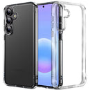 For Samsung Galaxy A57 PURE CRYSTAL Transparent Thick 2.0mm ShockProof Chromed Buttons Case Cover - Clear