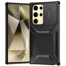 For Samsung Galaxy s24 Ultra Ultimate U Design Hybrid with Camera Window Covering - Black