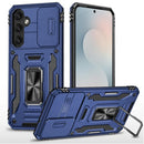 Samsung s26 Plus Utter Tough Metal Ring Movable Camera Window Hybrid Case Cover - Navy blue