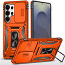 Samsung s26 Ultra Utter Tough Metal Ring Movable Camera Window Hybrid Case Cover - Cosmic Orange