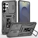 Samsung s26 Ultra Utter Tough Metal Ring Movable Camera Window Hybrid Case Cover - Gray