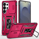 Samsung s26 Ultra Utter Tough Metal Ring Movable Camera Window Hybrid Case Cover - Hot Pink