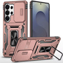 Samsung s26 Ultra Utter Tough Metal Ring Movable Camera Window Hybrid Case Cover - Rose Gold