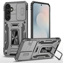 Samsung s26 Utter Tough Metal Ring Movable Camera Window Hybrid Case Cover - Gray