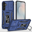Samsung s26 Utter Tough Metal Ring Movable Camera Window Hybrid Case Cover - Navy blue