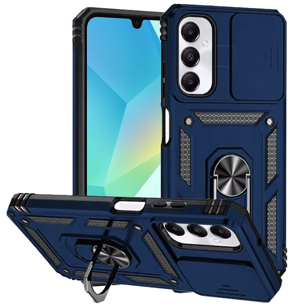 Samsung Galaxy A16 5G Sliding Camshield Holder Phone Case - Blue Samsung Galaxy A16 5G Sliding Camshield Holder Phone Case - Blue