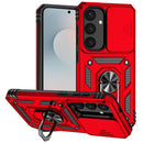 Samsung s26 Plus Well Protective Magentic Ring Stand Camera Protective Cover Case - Red