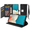 For Apple iPhone 14 PRO MAX 6.7" Wallet ID Card Holder Case Cover - Black