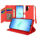 For Samsung A17 5G Wallet ID Card Holder Case Cover - Red