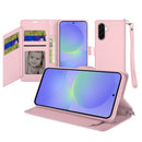 For Samsung Galaxy A37 Wallet ID Card Holder Case Cover - Rose Gold