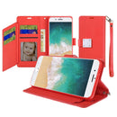 For iPhone 17E / 16E / SE4 Wallet ID Card Holder - Red