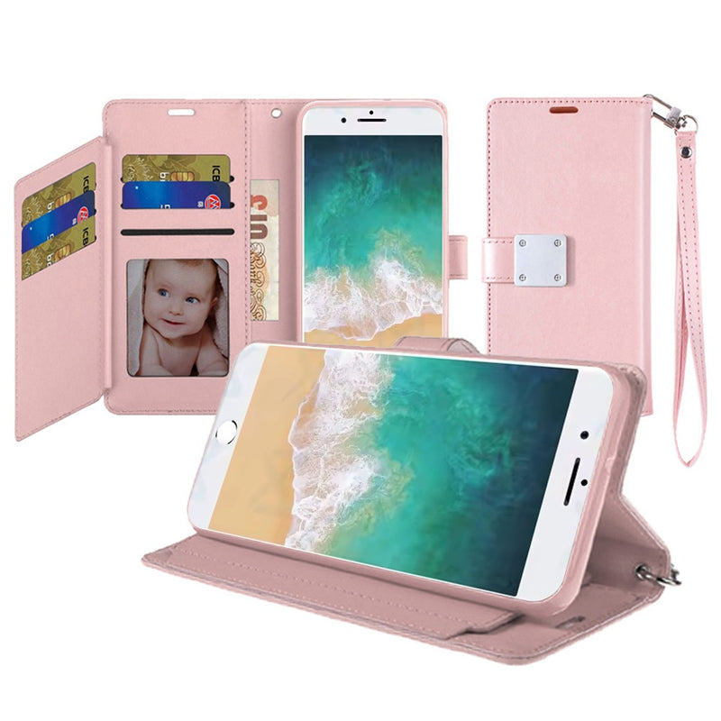 iPhone 16e Wallet ID Card Holder - Rose Gold