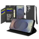 Samsung s26 Ultra Wallet ID Card Holder Case Cover - Black