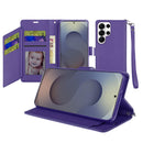 Samsung s26 Ultra Wallet ID Card Holder Case Cover - Dark Purple