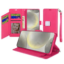 For iPhone 17E / 16E / SE4 Wallet ID Card Holder - Hot Pink