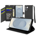 Samsung s26 Wallet ID Card Holder Case Cover - Black