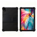 For TCL Tab 10 NXT Thick Shockproof Silicone Tablet Case with Detachable Stand - Black
