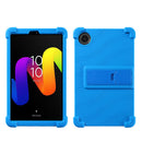 For TCL Tab 8 NXT Thick Shockproof Silicone Tablet Case with Detachable Stand - Dark Blue