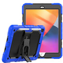For Samsung a9 Plus / A11 Plus 11" Heavy Duty Full Body Rugged Tablet Kickstand Case Cover - Black/Blue