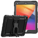 Apple New iPad 9.7 inch Heavy Duty Full Body Rugged Tablet Kickstand Case Cover - Black/Black